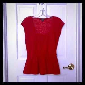 Guess lace peplum top